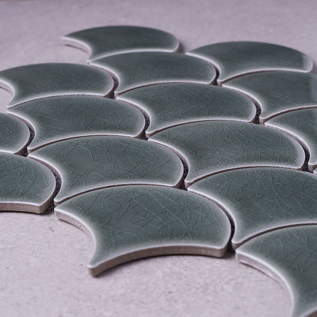 Fishscale Crackle Wave - Fika Mosaicos